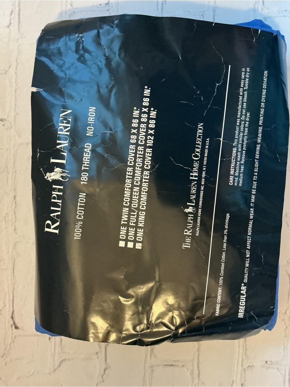 ✨ Ralph Lauren Polo King Duvet NWT Cadet Blue NWT